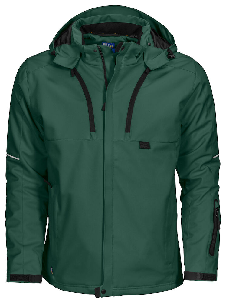 3407 GEFÜTTERTE 3-LAGIGE SOFTSHELL JACKE 98 grau S
