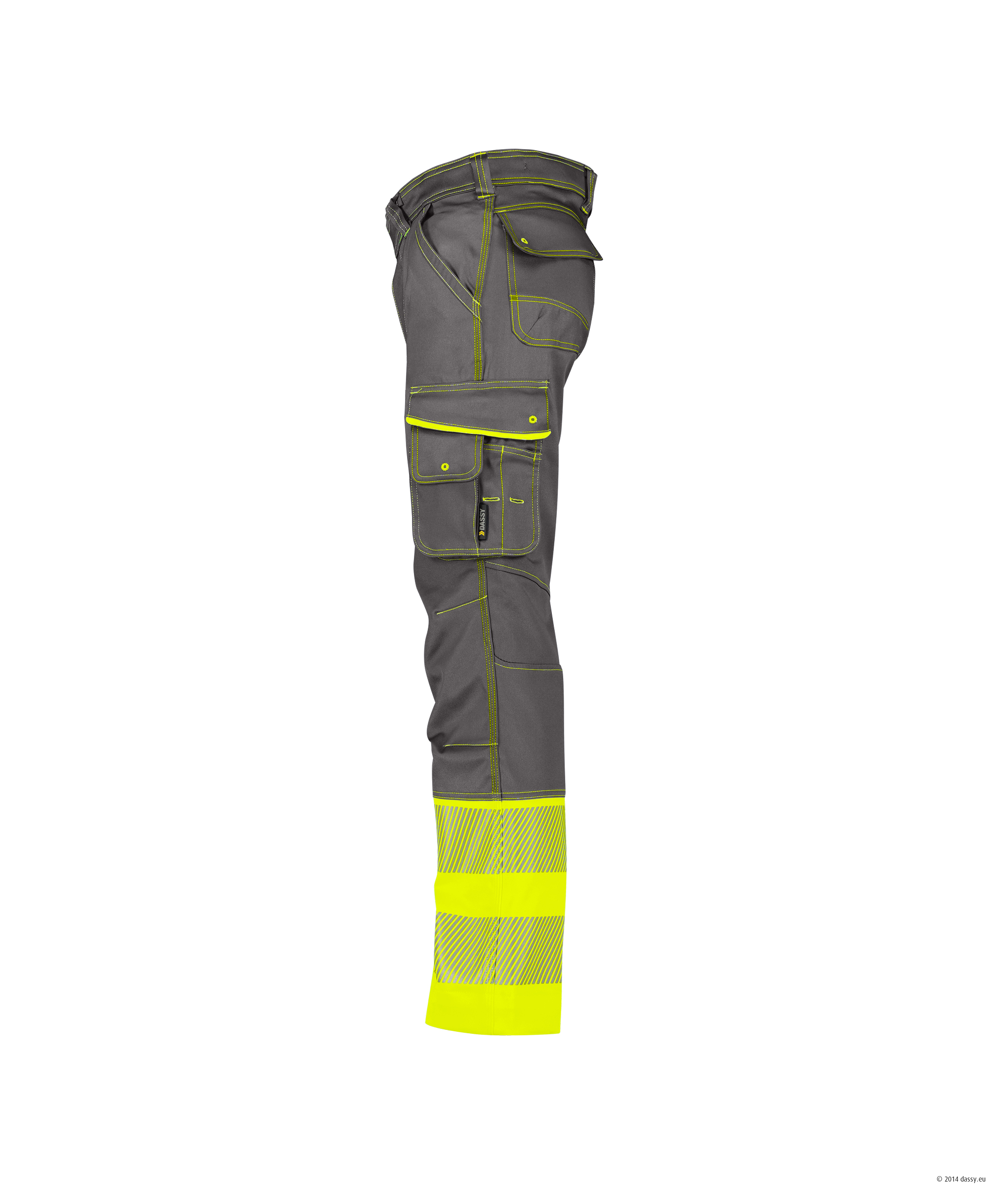DASSY® Princeton 6493-zementgrau-neongelb Minus, 40