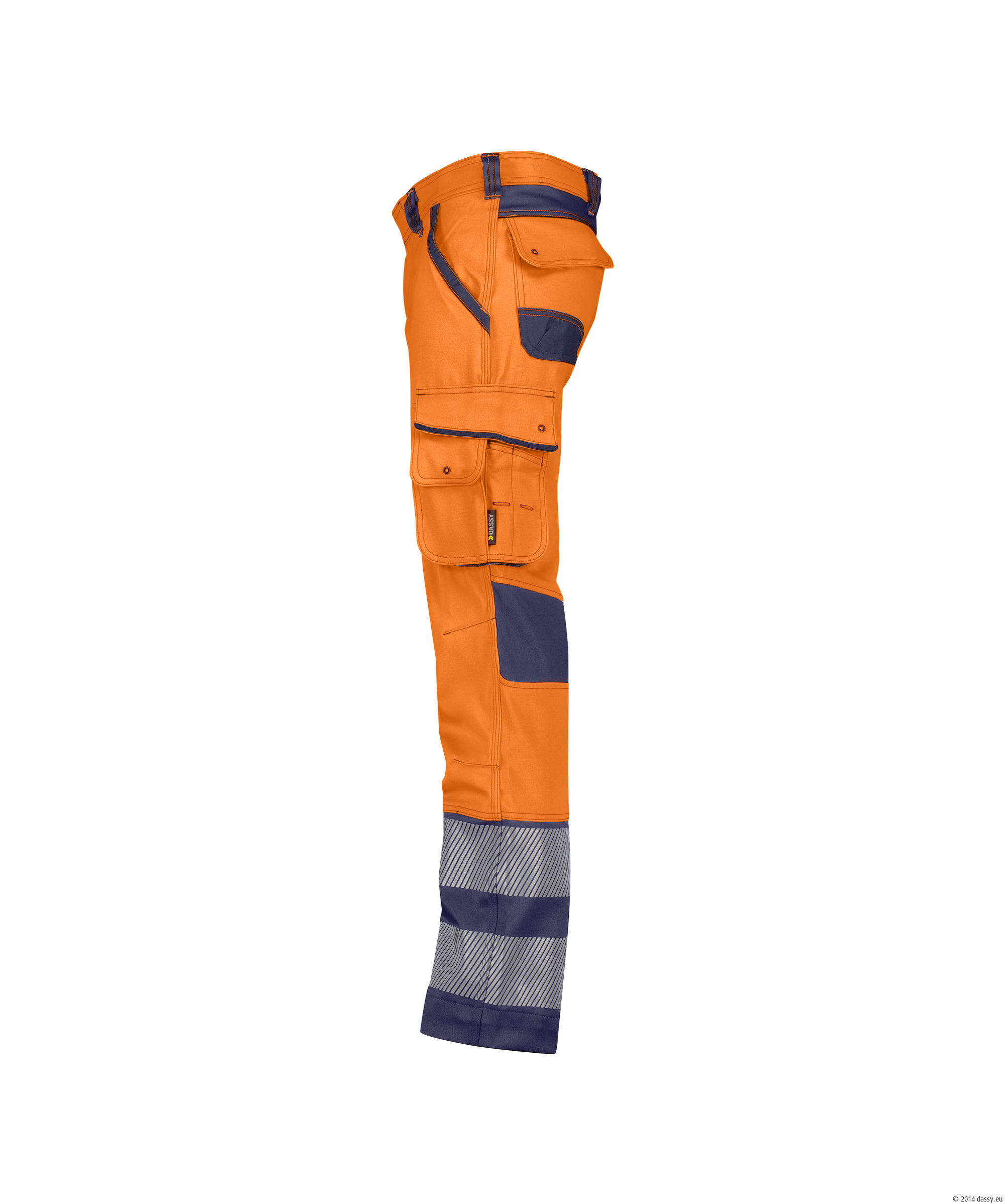 DASSY® Minnesota 6681-neonorange-dunkelblau Standard, 38