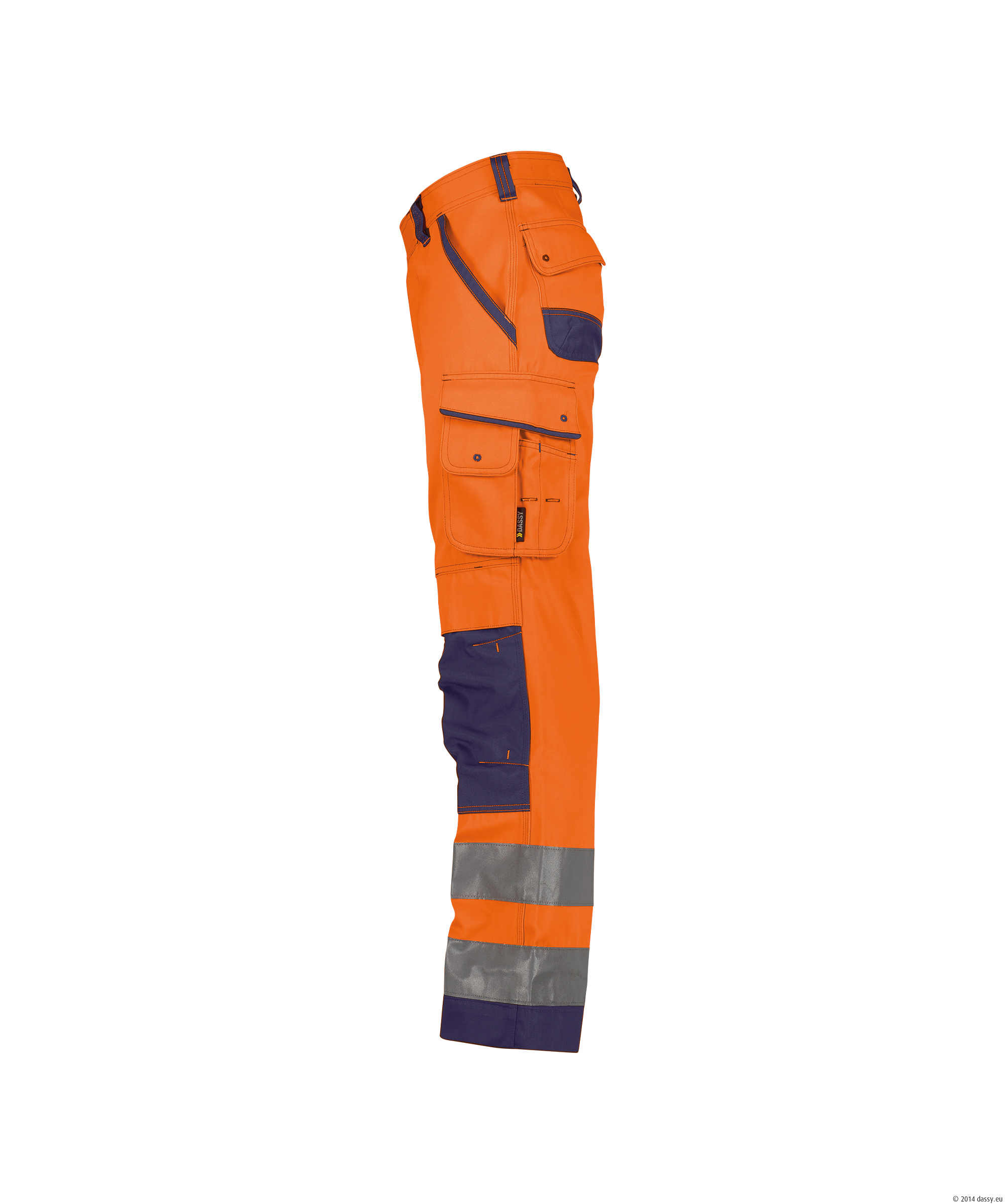 DASSY® Chicago 6681-neonorange-dunkelblau Plus, 40