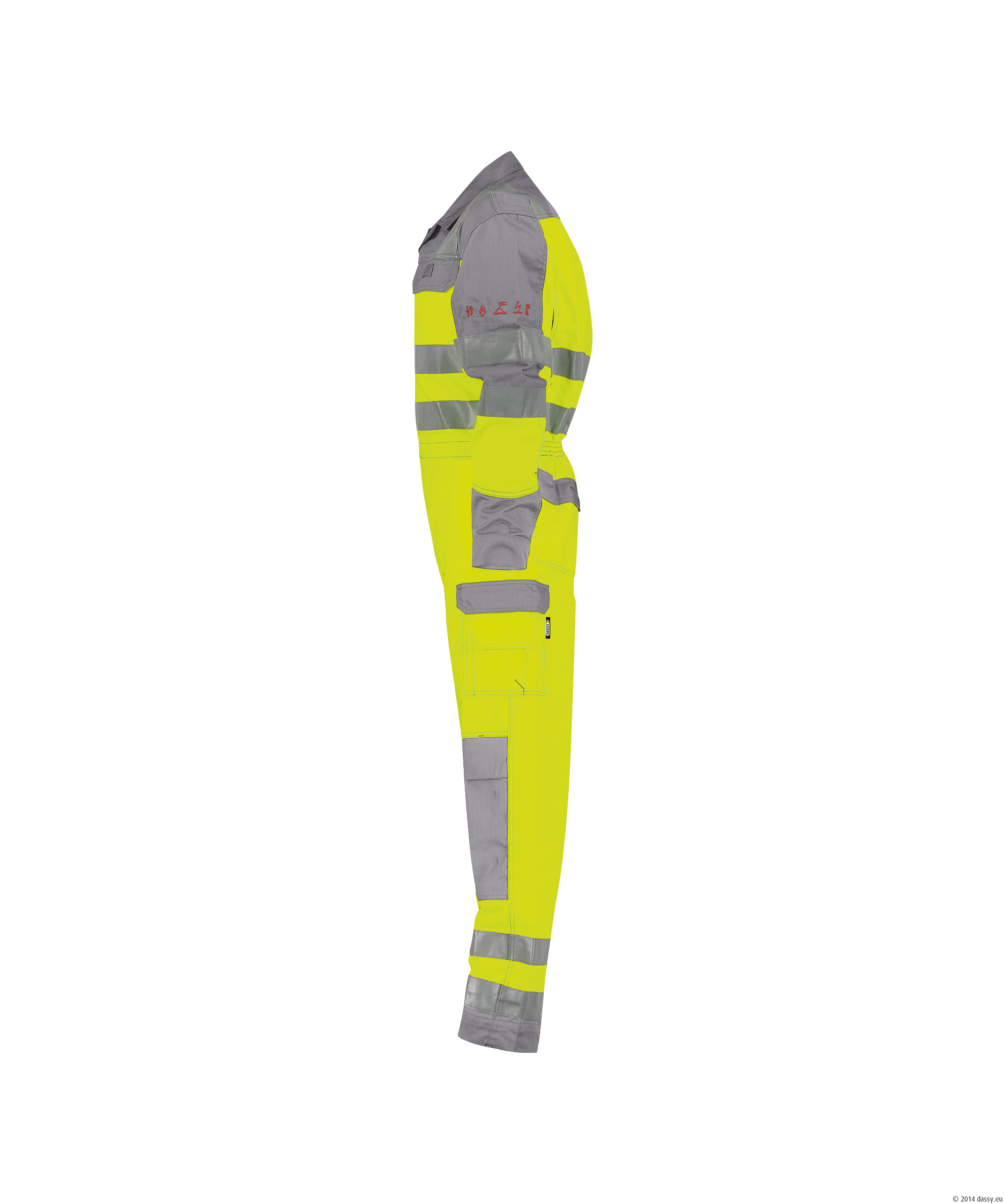 DASSY® Spencer 6943-neongelb-grafitgrau XS