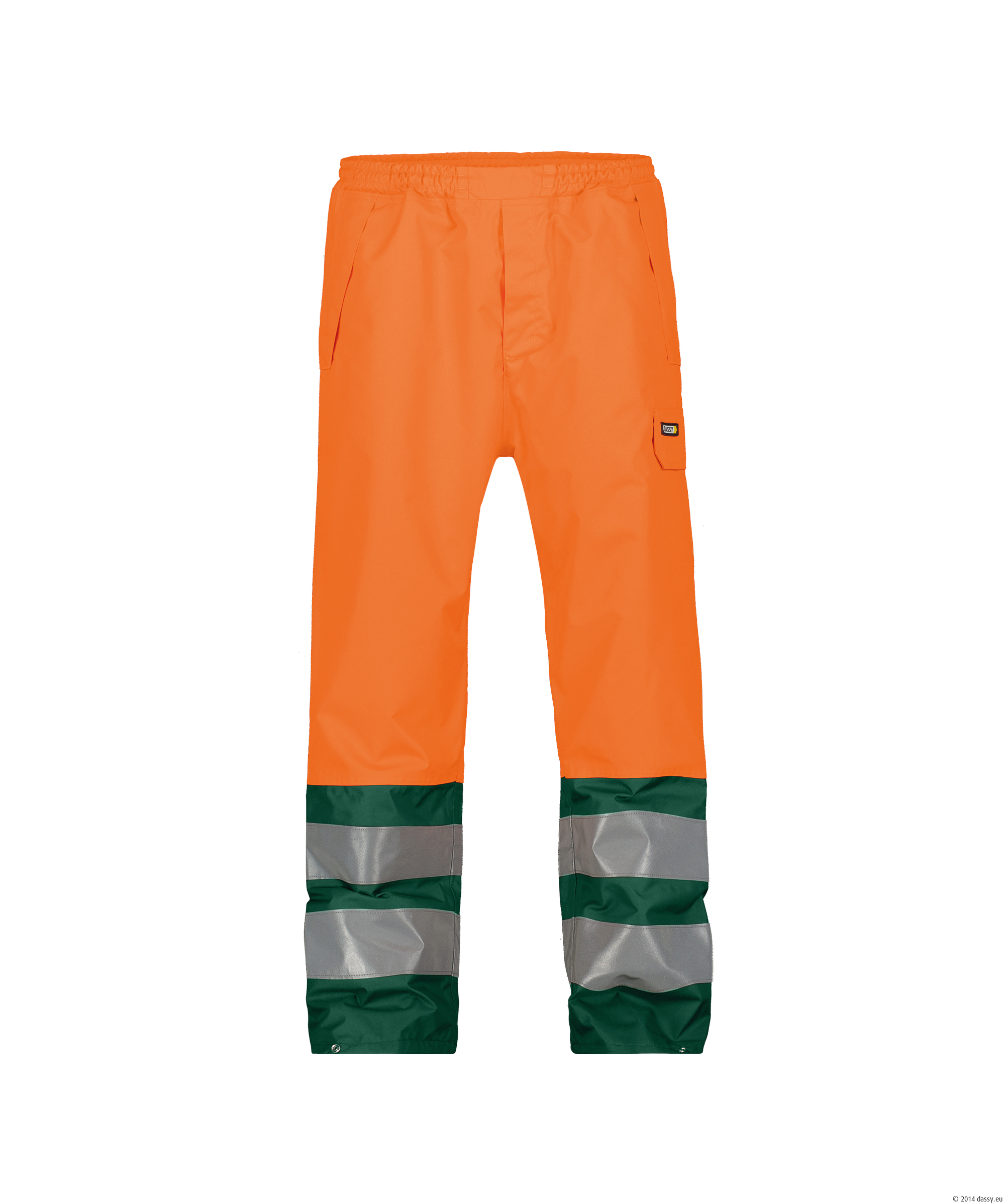 DASSY® Sola 6631-neonorange-flaschengrün 2XL