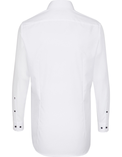 Men?s Shirt Poplin Slim Fit Long Sleeve - White, 36