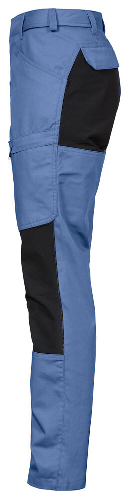 2521 DAMEN ARBEITSHOSE MIT STRETCHEINSÄTZEN MODERNER SCHNITT 53 himmelblau C44