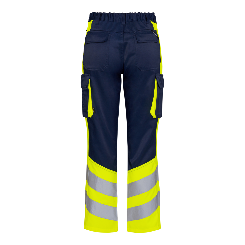 F. Engel Leichte Warn-Hose 16538 blauink/gelb CH48L, Lang