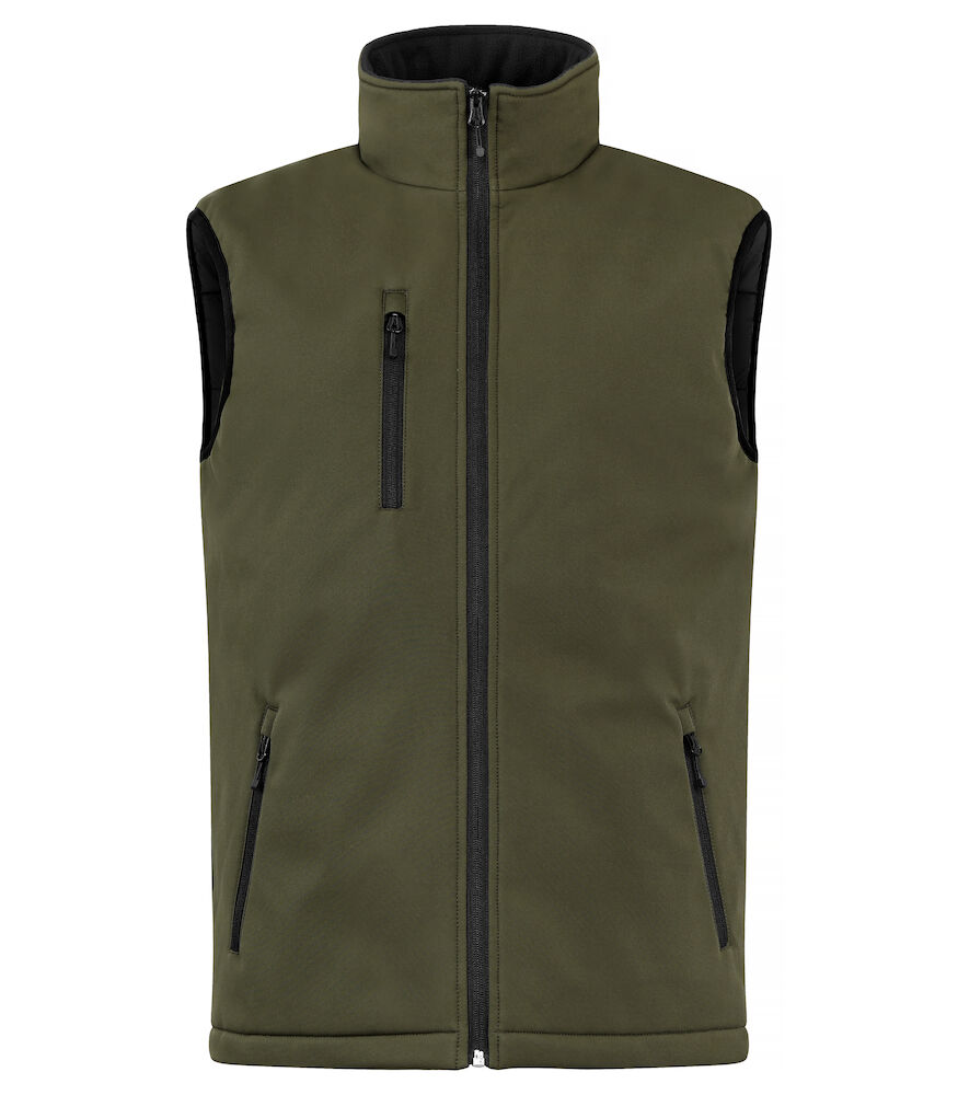 Padded Softshell Vest 75 dunkelgrün 4XL