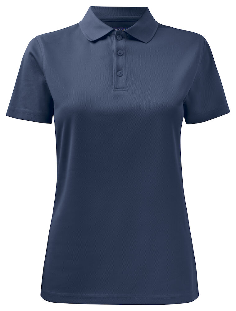 2041 DAMEN KURZARM PIQUÉ POLO 58 marineblau 3XL