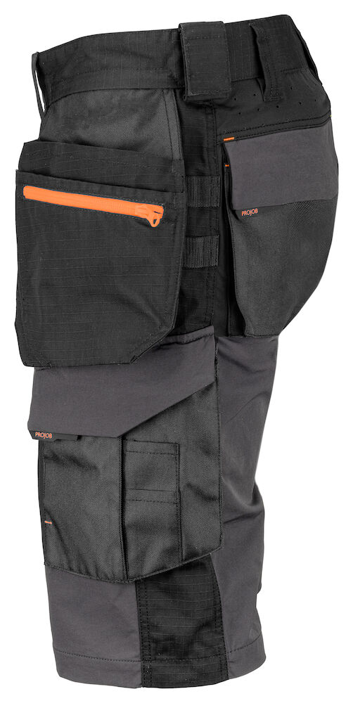 5562 SHORTS STRETCH MIT HÄNGETASCHEN 98 grau C56