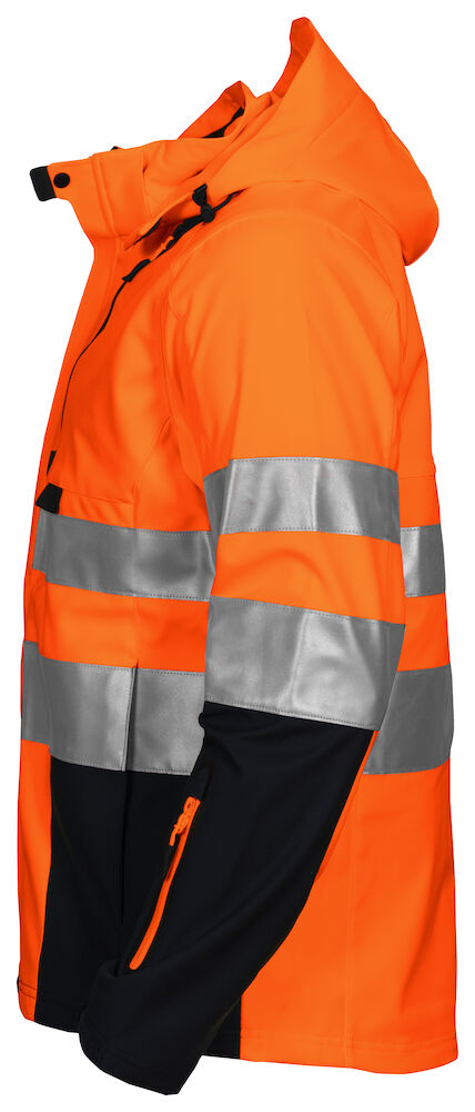 6419 FUNKTIONNELLE SOFTSHELL-JACKE EN ISO 20471 KLASSE 3/2 1799 orange/schwarz M