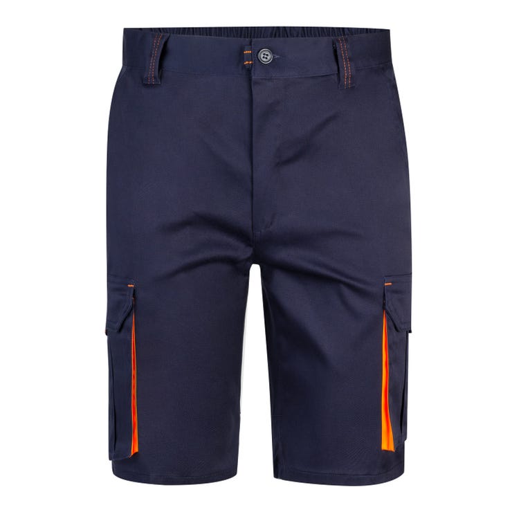 BLEU MARINE/ORANGE FLUOR