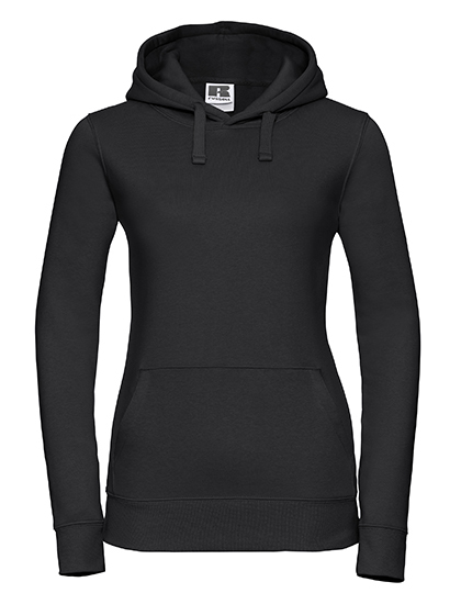 Ladies? Authentic Hooded Sweat - Black, 2XL