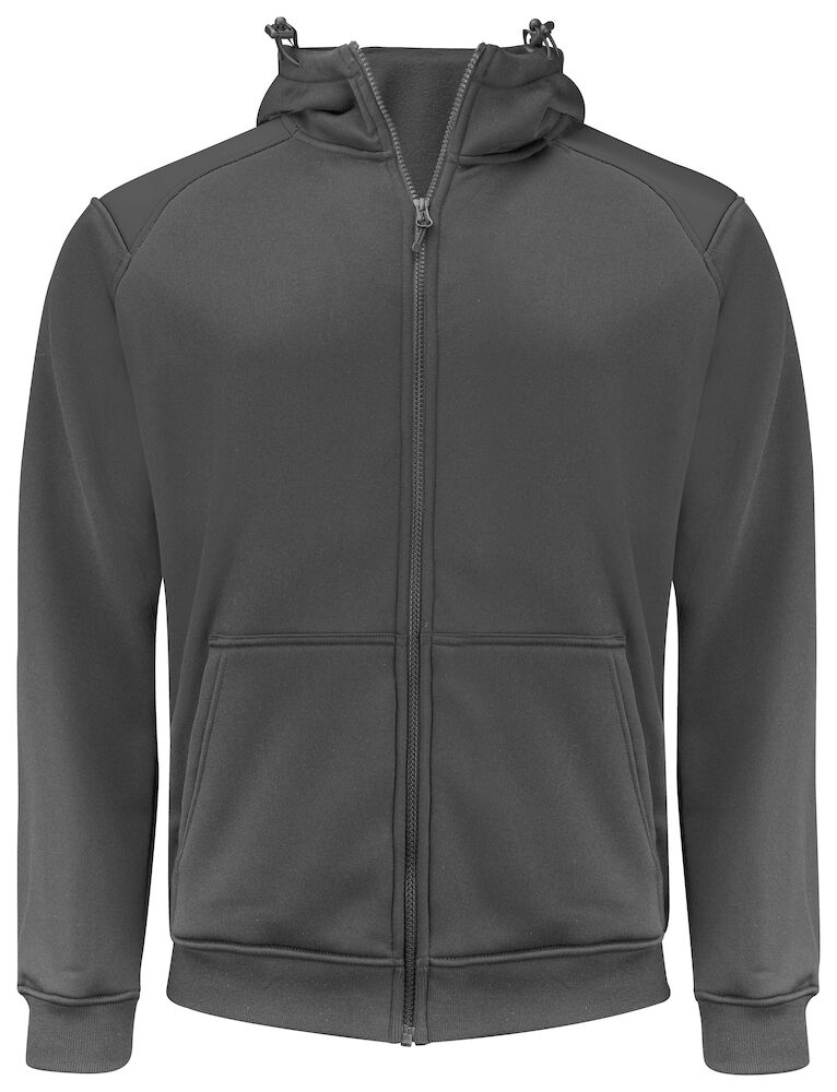 2133 KAPUZENJACKE FULL ZIP MIT KONTRASTELEMENTEN 98 grau 4XL