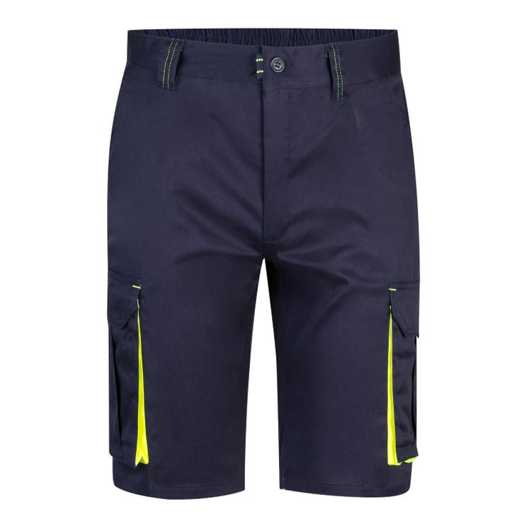BLEU MARINE/JAUNE FLUO