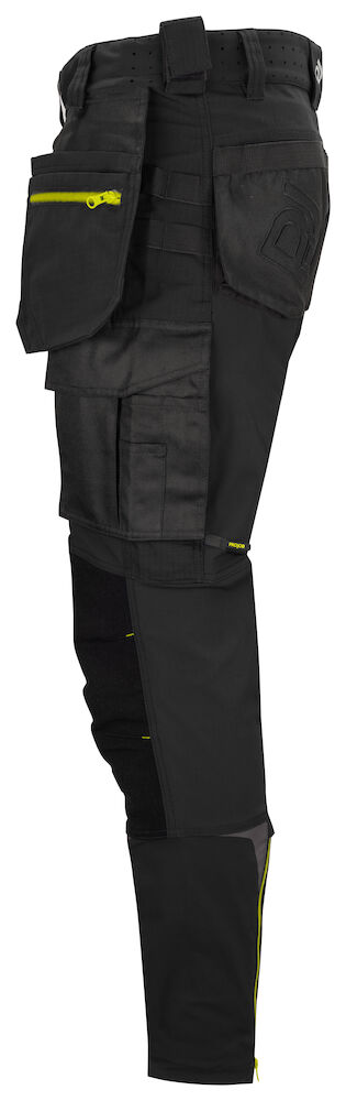 5550 FULL STRETCH ARBEITSHOSE MIT KEVLAR KNIEVERSTÄRKUNGEN SCHMALER SCHNITT (SLIM FIT) 99 schwarz C46, Standard