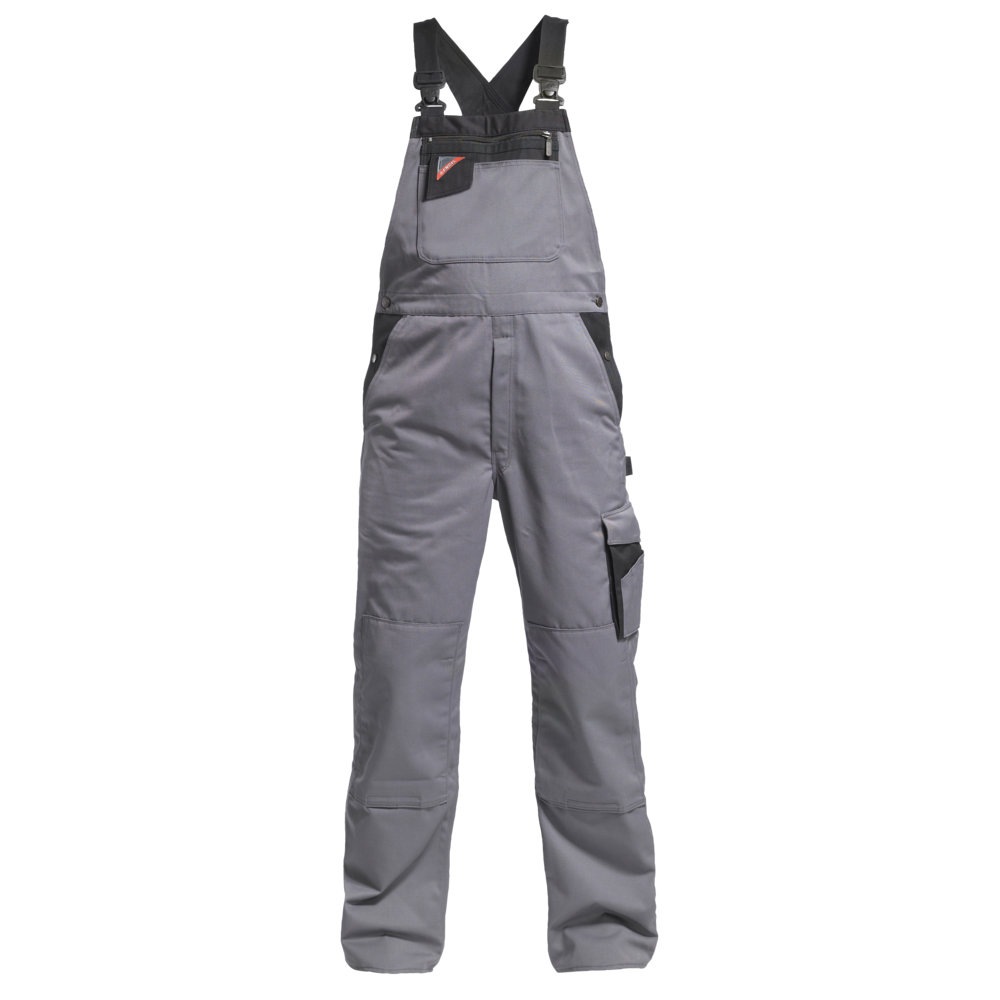 Enterprise Baumwolle Latzhose 2520 grau/schwarz CH68, Standard