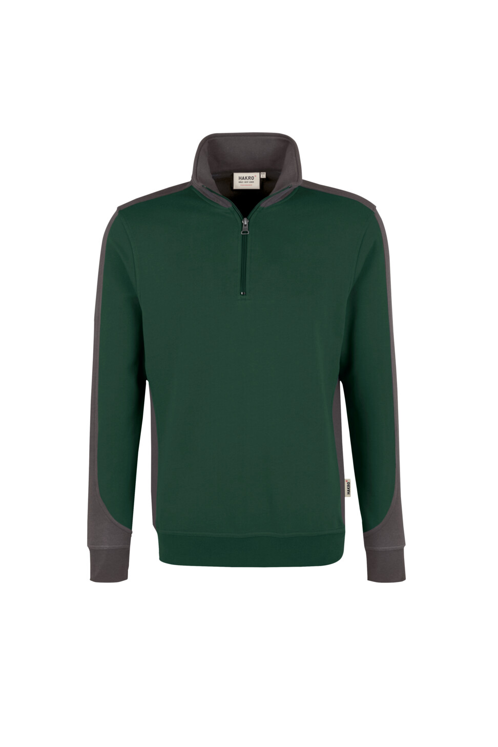 Hakro Mikralinar Zip-Sweatshirt Contrast Damen 072-tanne M