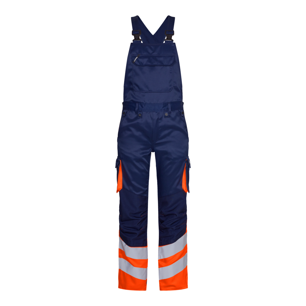Safety Light Latzhose 16510 blauink/orange CH44C, Kurz