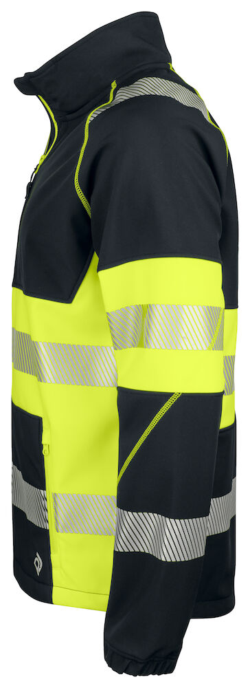6443 SOFTSHELL JACKE EN ISO 20471 KLASSE 1 11 gelb/schwarz hv M