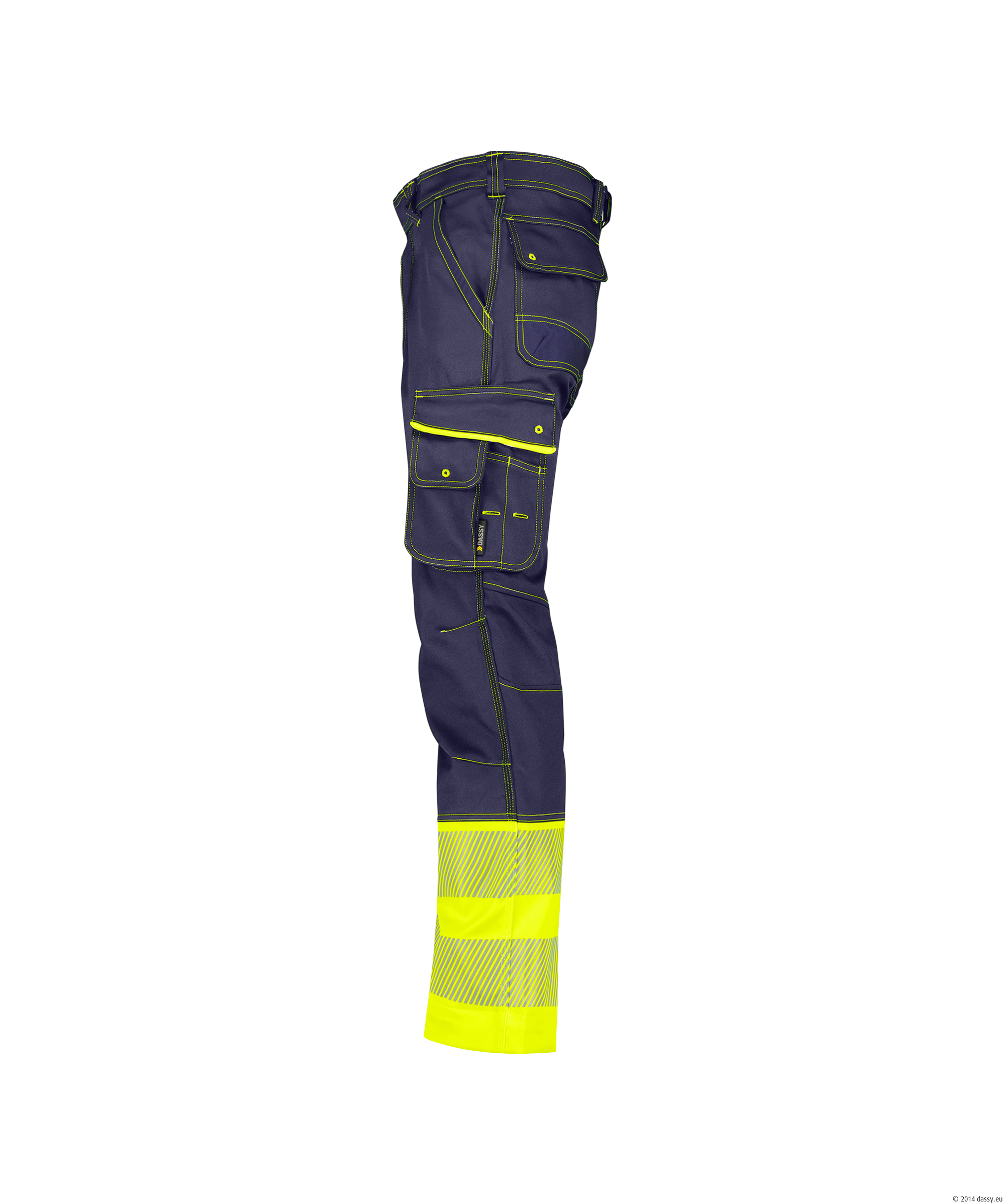 DASSY® Princeton 6892-dunkelblau-neongelb Standard, 40