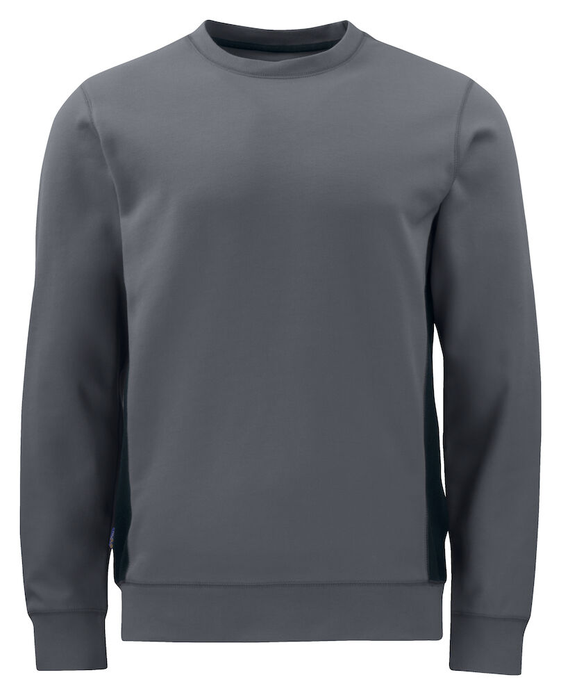 2127 SWEATSHIRT MIT KONTRASTELEMENTEN 98 grau XS