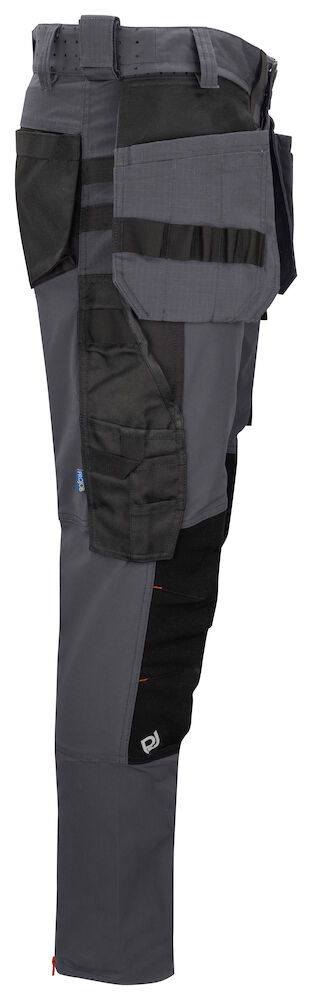 5550 FULL STRETCH ARBEITSHOSE MIT KEVLAR KNIEVERSTÄRKUNGEN SCHMALER SCHNITT (SLIM FIT) 98 grau D108, Kurz