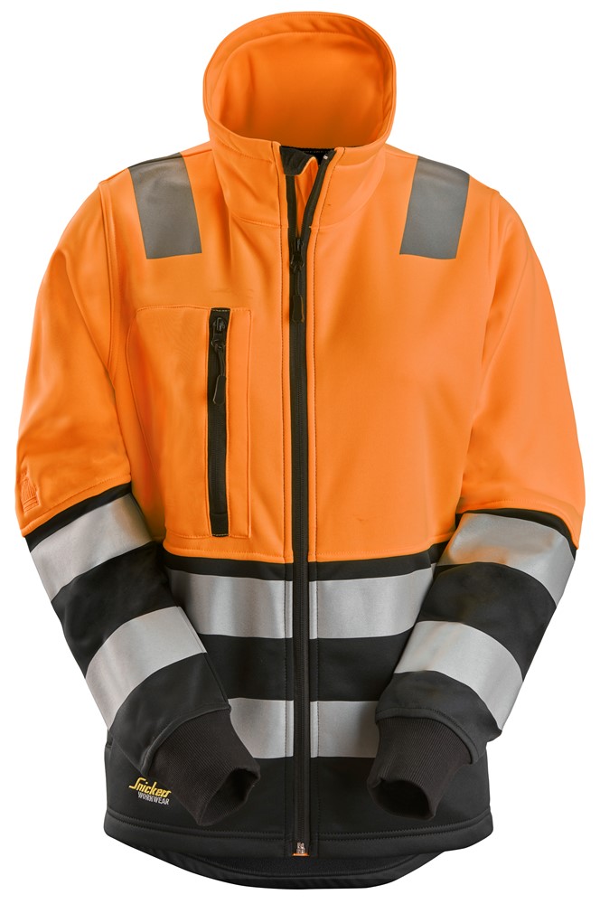 High-Vis-Damenjacke mit durchgehendem Reißverschluss, Warnschutzklasse 2