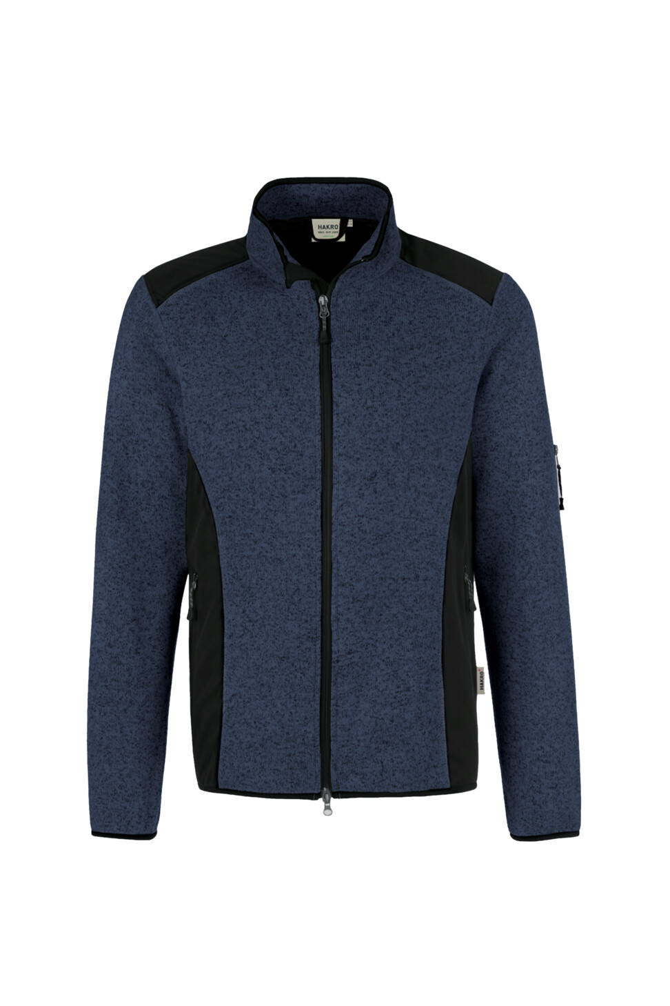 Hakro Strickfleecejacke Dawson 329-marine meliert XS