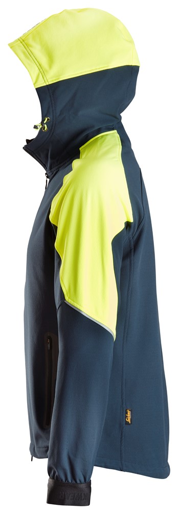 Neon Kapuzenjacke mit durchgehendem Reißverschluss