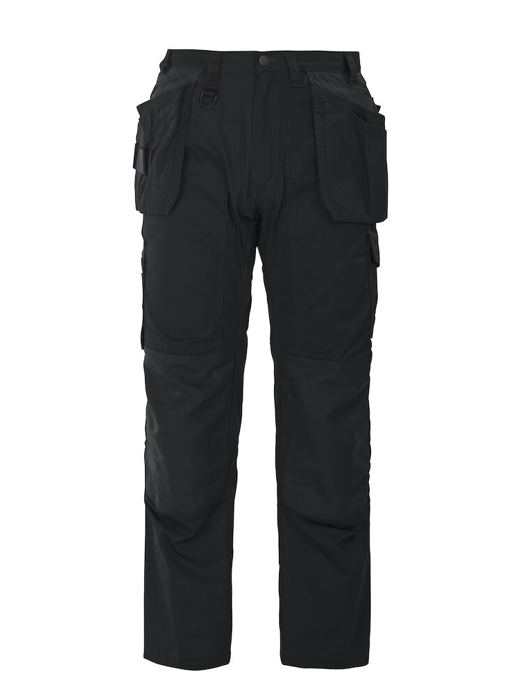 5512 OBERSCHENKELVERSTÄRKTE HOSE MIT KNIEVERSTÄRKUNG UND HÄNGETASCHEN 99 schwarz C60, Standard