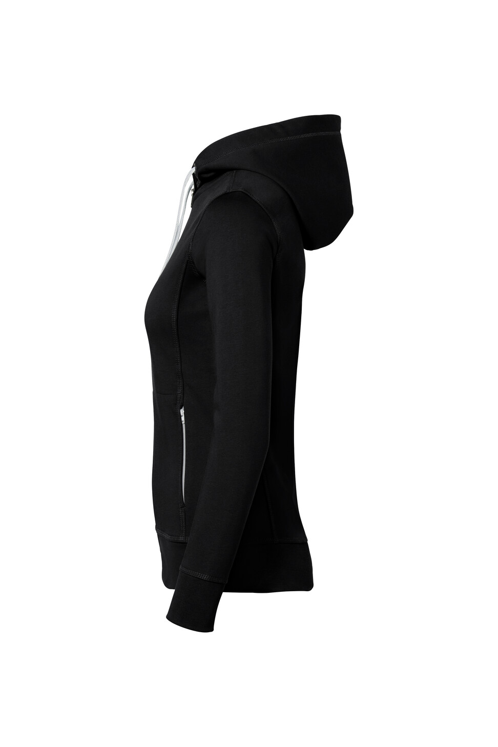 Hakro Damen Kapuzenjacke Bonded 005silber-schwarz/silber M