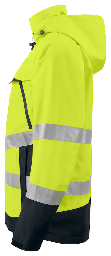 6440 WIND- UND WASSERDICHTER WARNSCHUTZ PARKA EN ISO 20471 KLASSE 3 / EN ISO 343 11 gelb/schwarz hv M