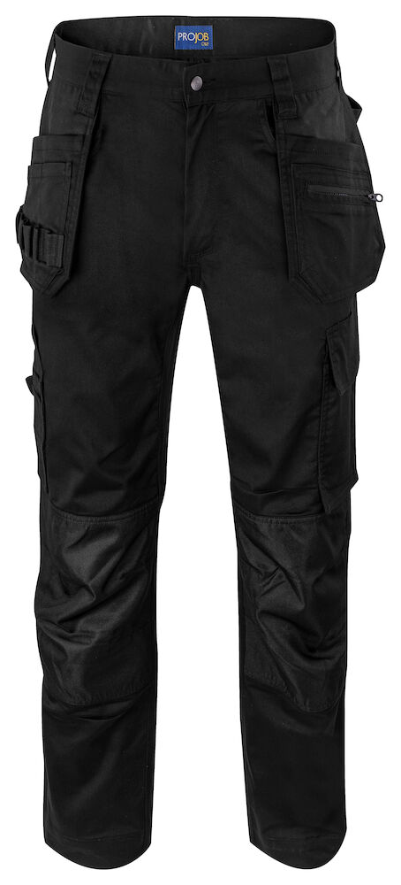 5570 BUNDHOSE STRETCH MIT HÄNGETASCHEN 99 schwarz D92, Kurz