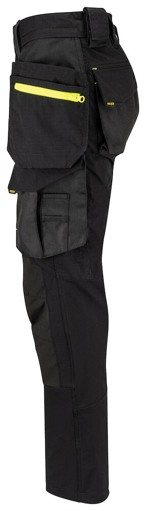 5564 DAMEN STRETCH ARBEITSHOSE MIT HÄNGENTASCHEN 99 schwarz C46