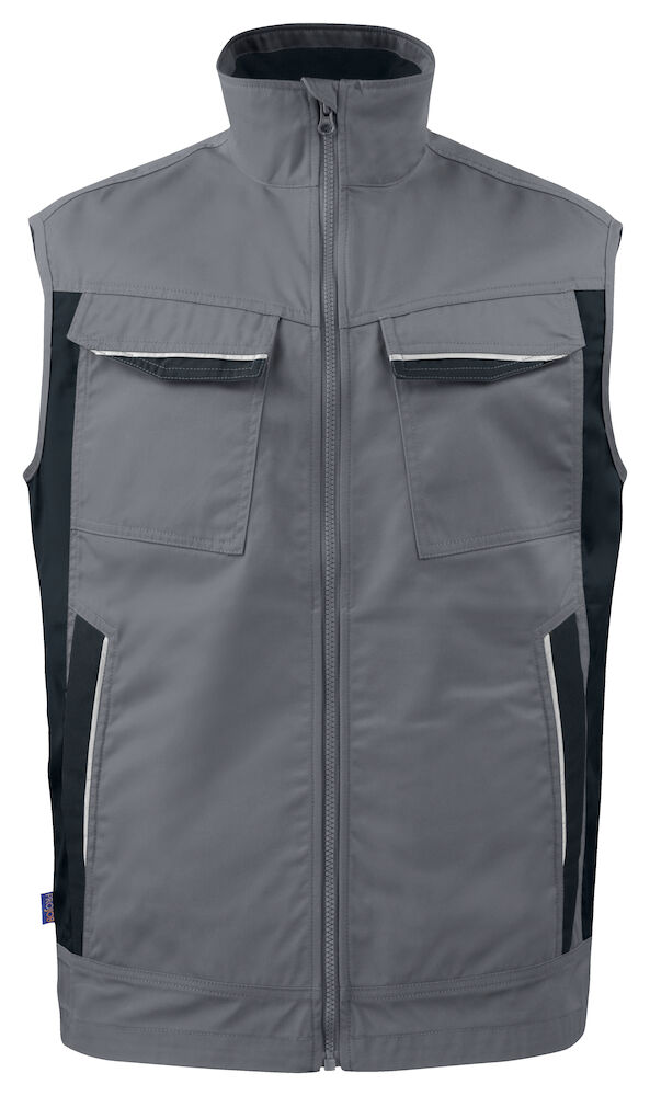 5706 WESTE MIT KONTRASTELEMENTEN 98 grau 4XL