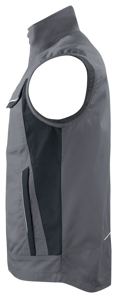 5706 WESTE MIT KONTRASTELEMENTEN 98 grau 4XL