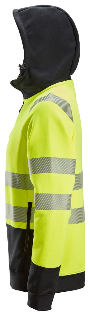 High-Vis-Kapuzenjacke mit durchgehendem Reißverschluss, Warnschutzklasse 2