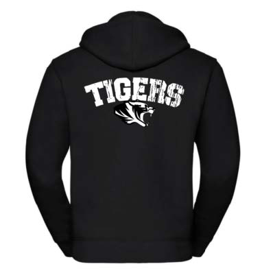 Zip-Hoodie schwarz - Tigers