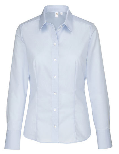 Women?s Blouse Regular Fit Long Sleeve - Light Blue