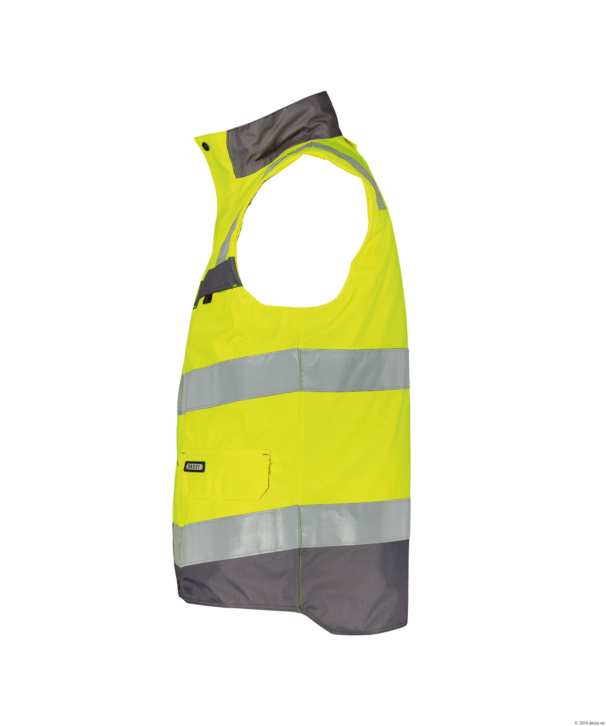 DASSY® Bilbao 6941-neongelb-zementgrau XS