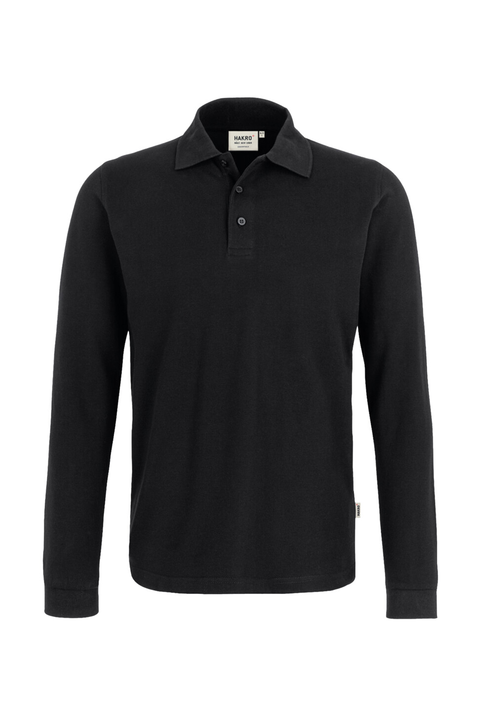 Hakro Longsleeve-Poloshirt Classic 005-schwarz XS