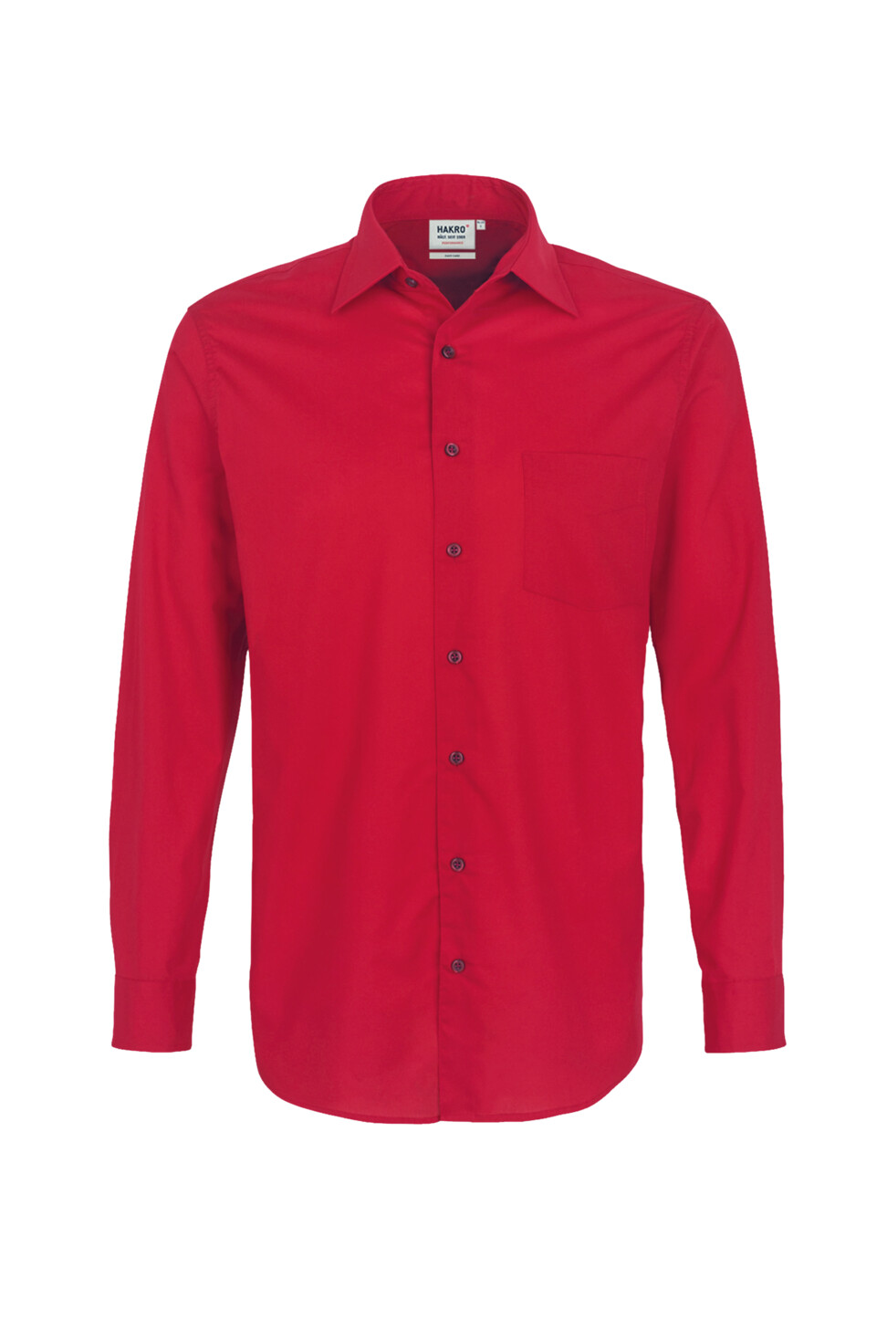 Hakro Langarm-Hemd Mikralinar 002-rot XS