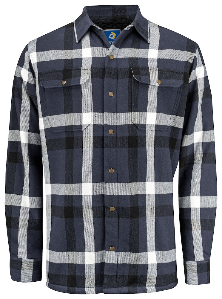 5213 GEFÜTTERTES FLANELLHEMD 58 marineblau XL