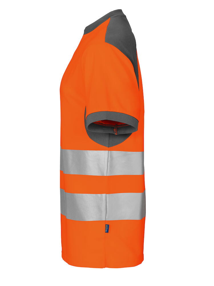 6009 T-SHIRT EN ISO 20471 KLASSE 2 17 orange/grau 3XL