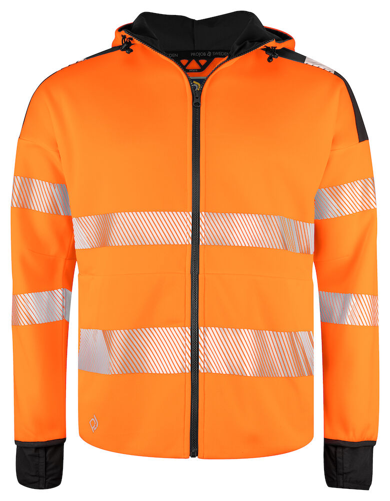 6110 FULL ZIP KAPUZENJACKE EN ISO 20471 KLASSE 3/2