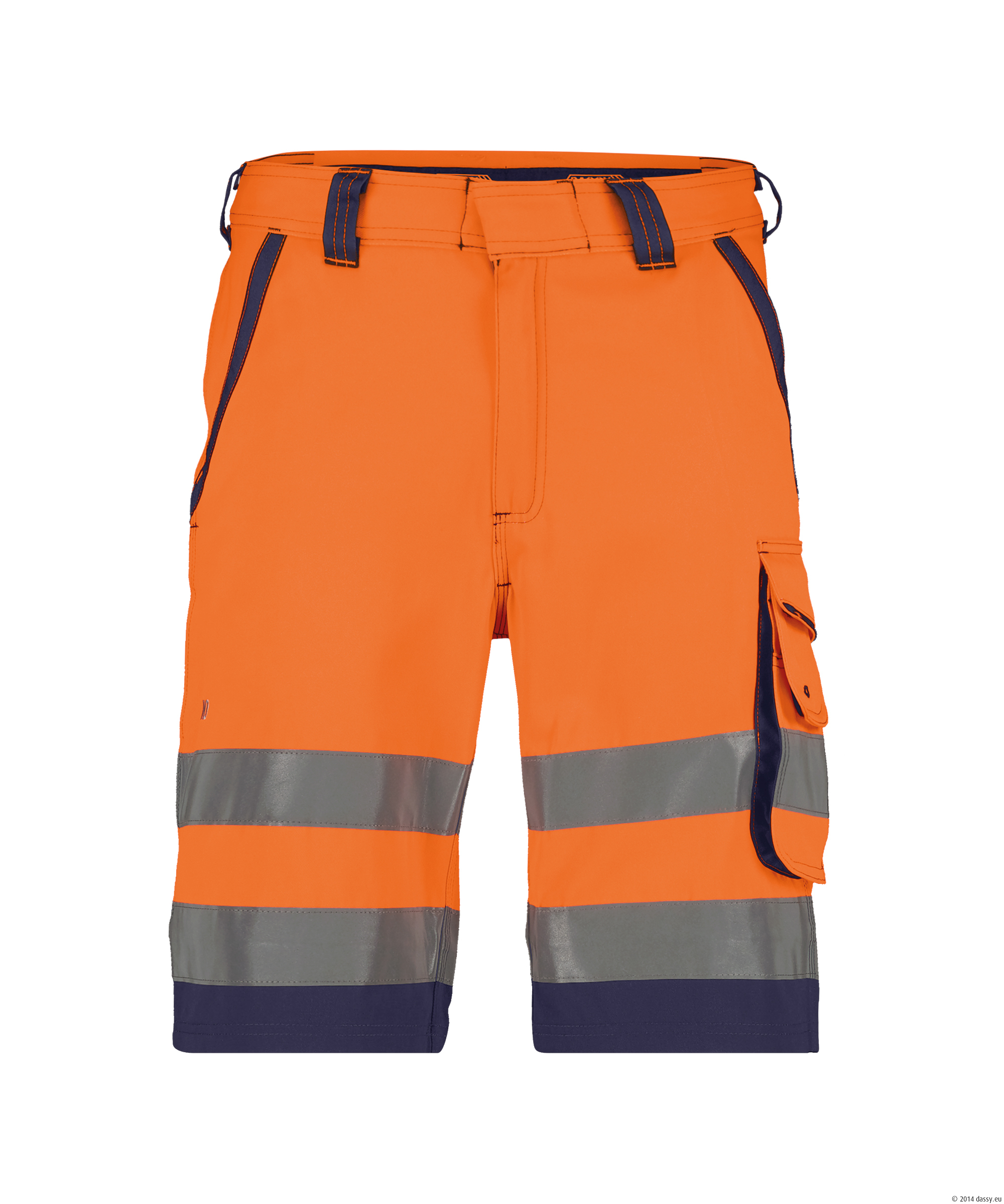 DASSY® Lucca 6681-neonorange-dunkelblau 48