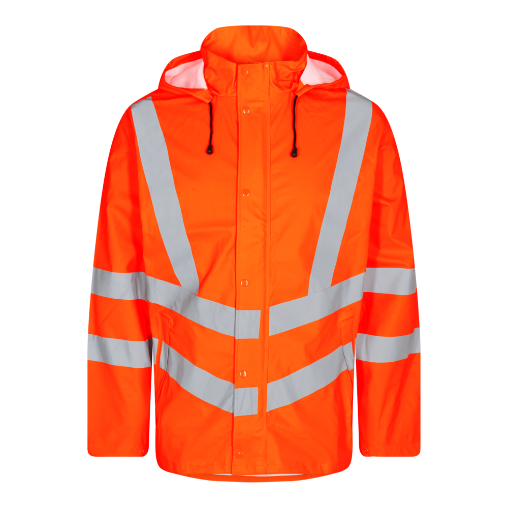 F. Engel Safety Warn-Regenjacke Orange