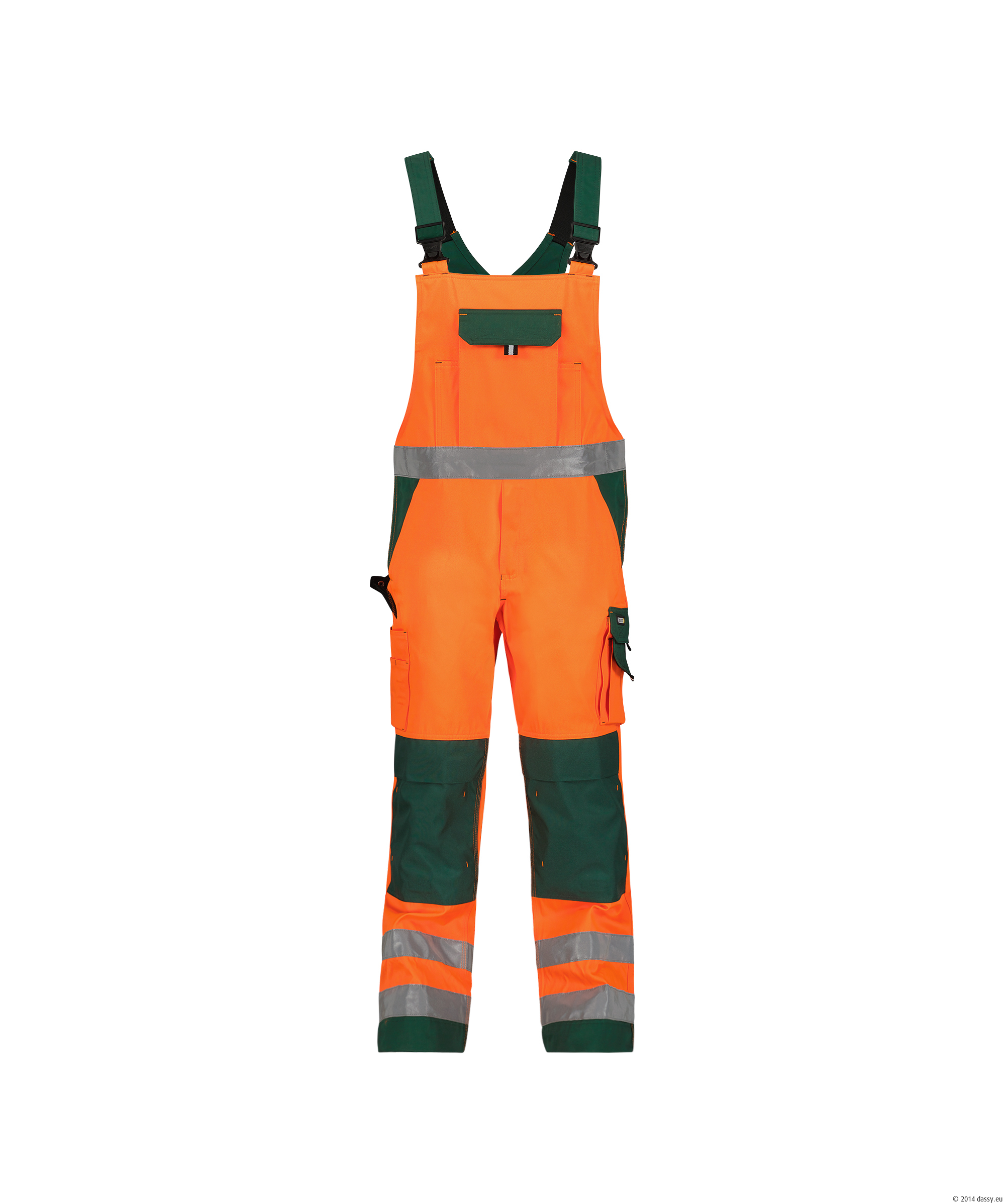 DASSY® Toulouse 6631-neonorange-flaschengrün Minus, 40