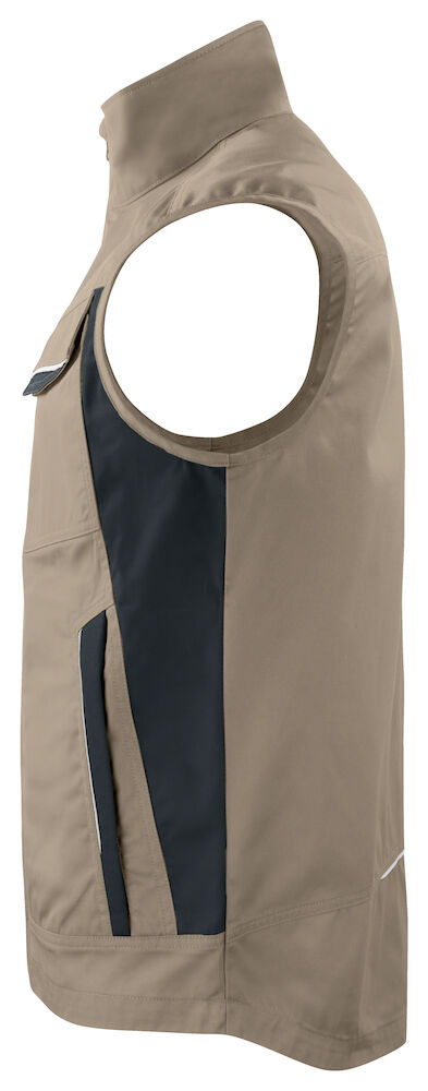 5706 WESTE MIT KONTRASTELEMENTEN 82 khaki L