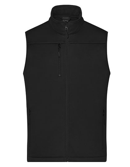 Men?s Softshell Vest - Black, 2XL