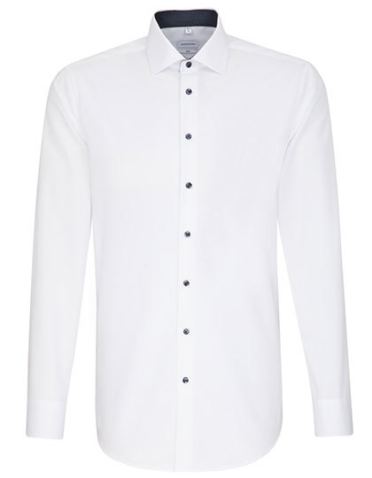 Men?s Shirt Poplin Slim Fit Long Sleeve - White, 36